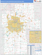 Kansas City Metro Area Digital Map Basic Style